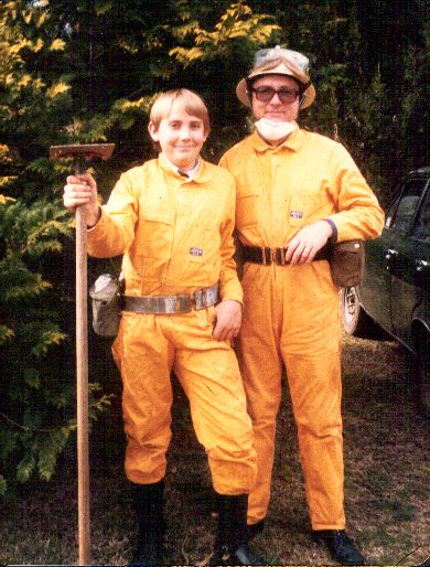 Mac & Geoff 1985 photograph