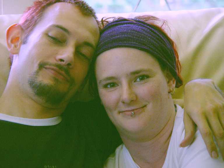 Neil and Radha prestroke photograph